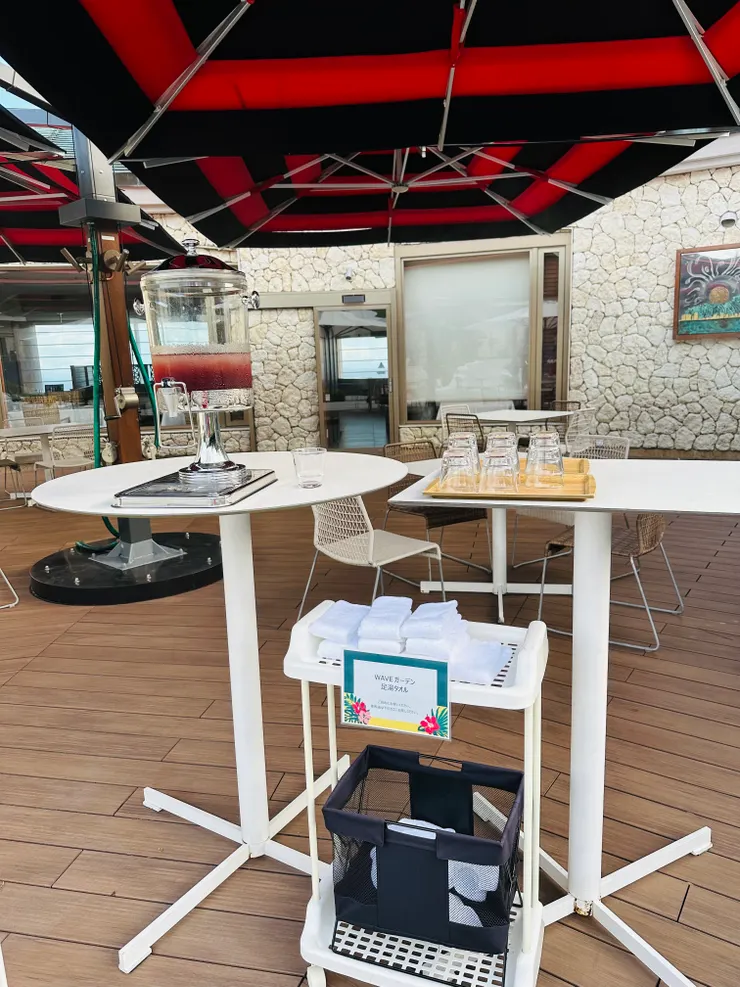 下午茶的飲料區一隅