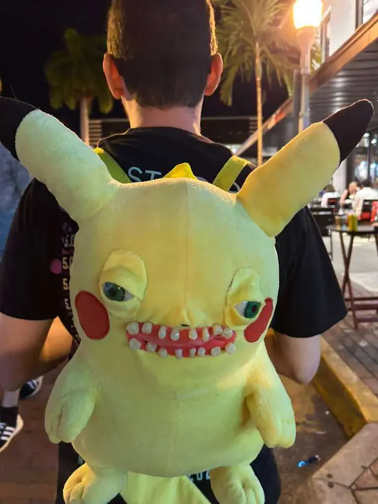 我伴侶背它上街，路人回頭率超高🤣