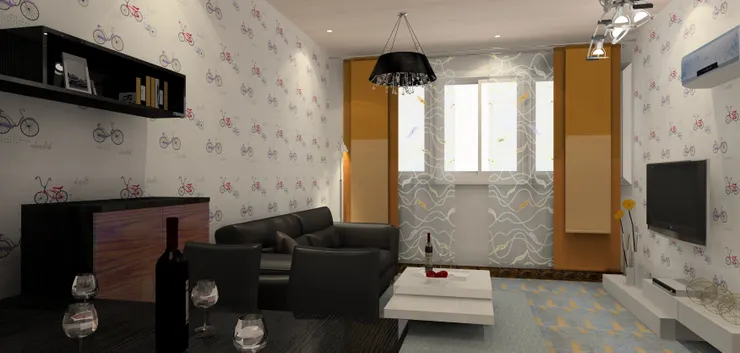 客廳走西洋風格。