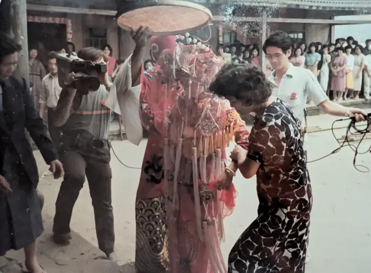 民國72年，殊勝的婚禮，華視特地安排節目專輯採訪