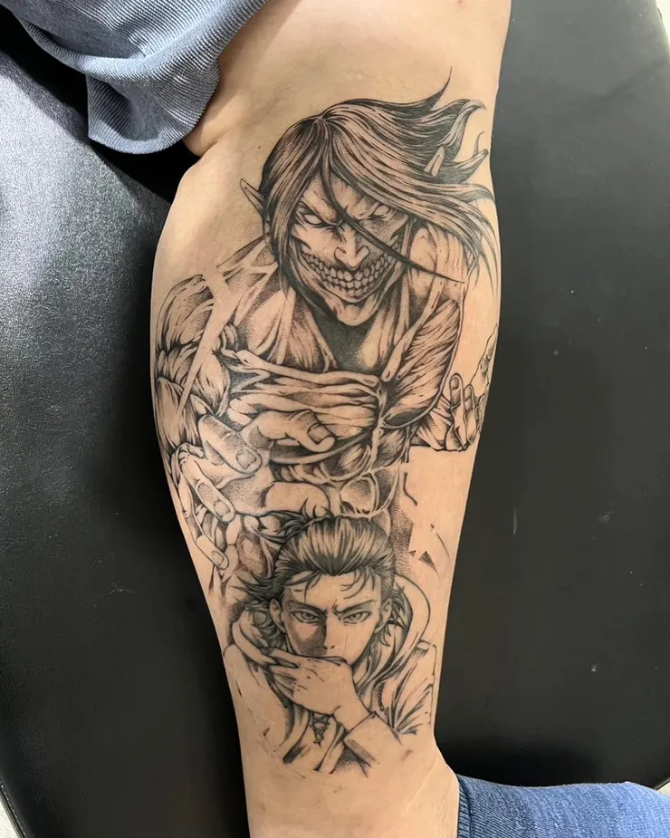 凱克刺青作品－進擊的巨人#艾倫