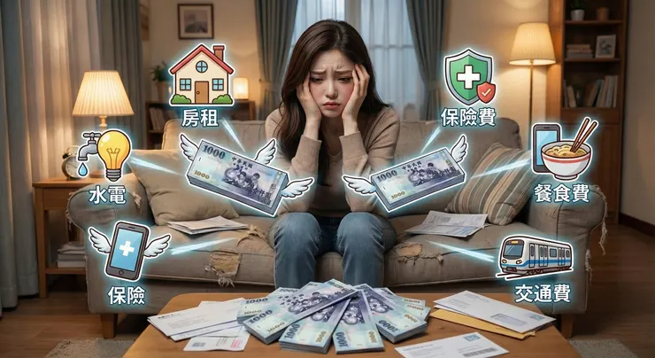 這張圖轉實體化是想強調金錢壓力的真實感