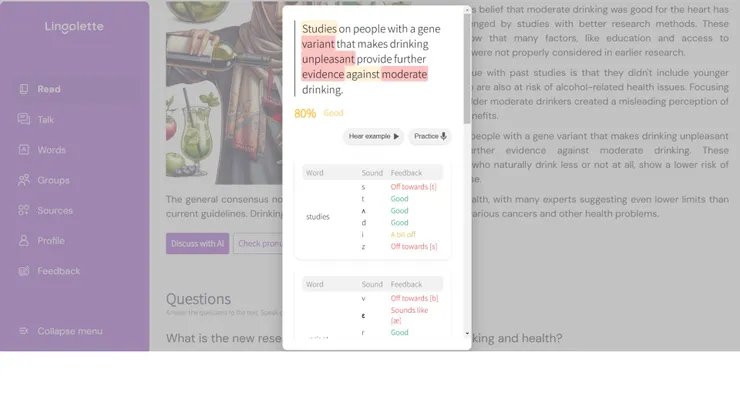 看到文章唸給他聽，直接幫你分析