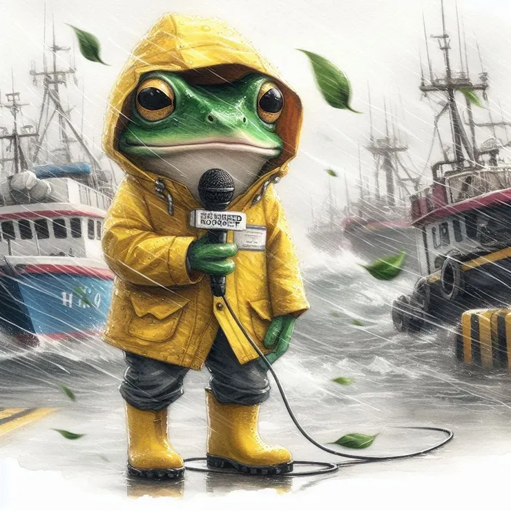 呃，左營海邊現在這個狀況，蛙妻要左營大路真鶴火燒蝦炒飯