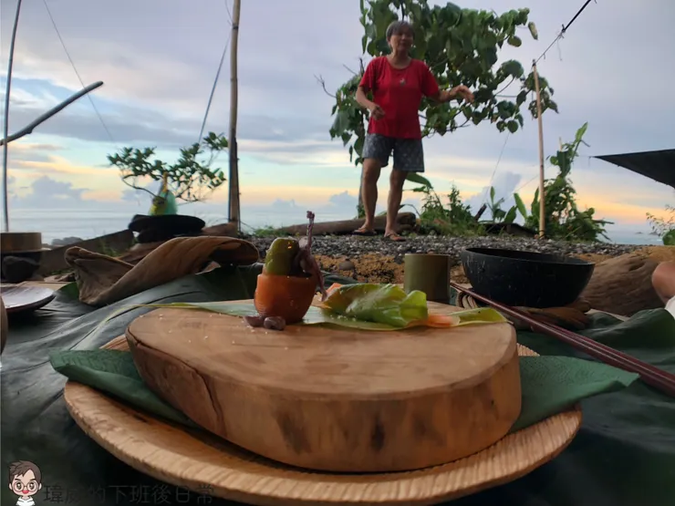 邊享用餐點的過程 娜告邊跟我們分享著阿美族的故事