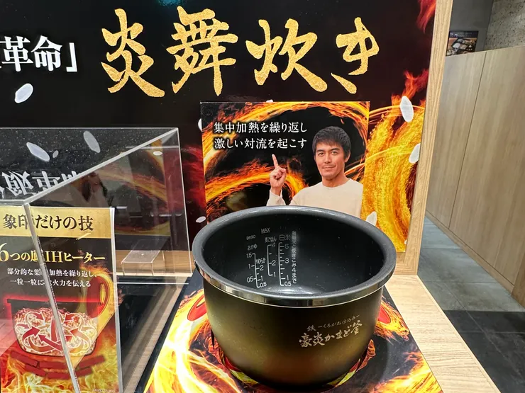 最有名的就是由阿部寬代言的「炎舞炊煮」電飯煲（香港沒有代理，但台灣有）
