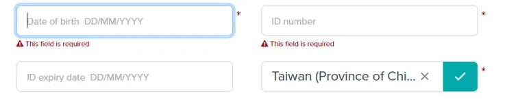 8.比較需要注意的地方是ID number請記得填寫護照上面的護照號碼