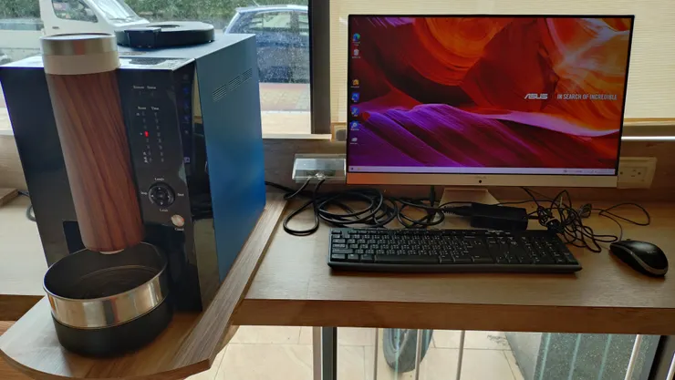 連電腦的烘豆機