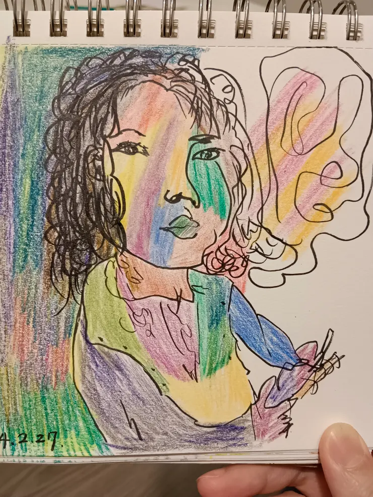 自畫#二四年看自己