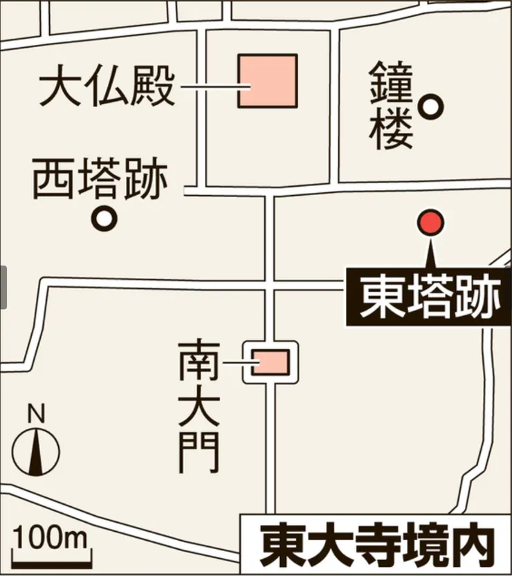 東大寺境內圖。