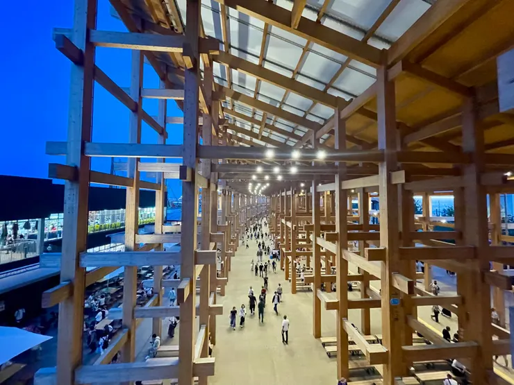 大屋頂環的設計結構真的是壯觀又美麗