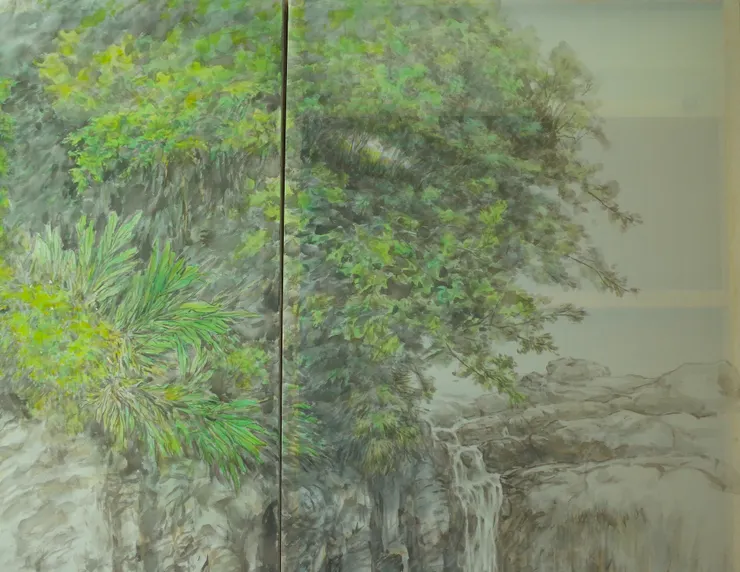 〈欣蓁涓流〉局部-瀑布