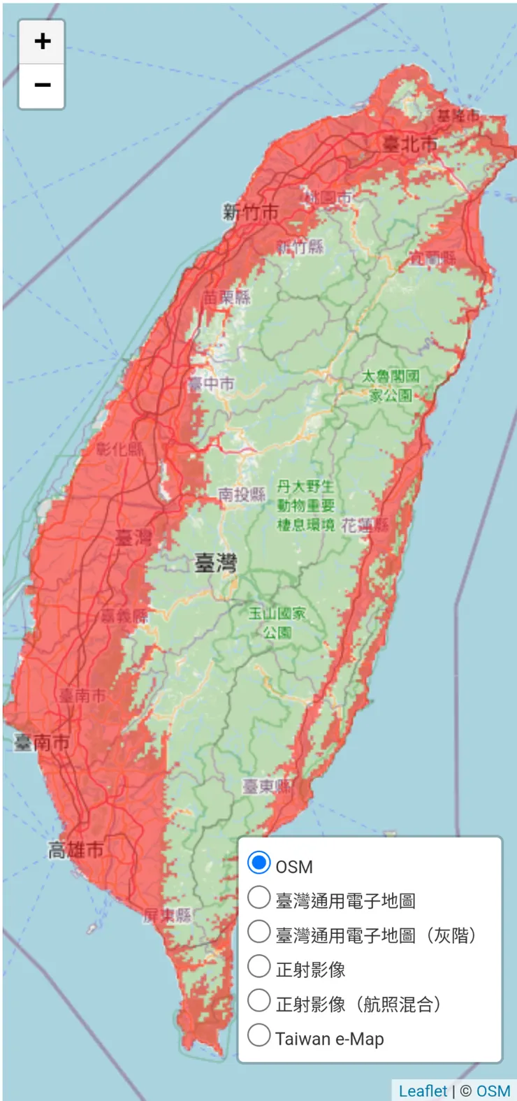 臺灣野兔專家意見海拔縣市分布圖。柯伶樺，邱峋文，郭姿蒨，吳俊毅，柯智仁。2021。哺乳類專家意見海拔縣市分布圖（version 1.0）。行政院農業委員會特有生物研究保育中心。