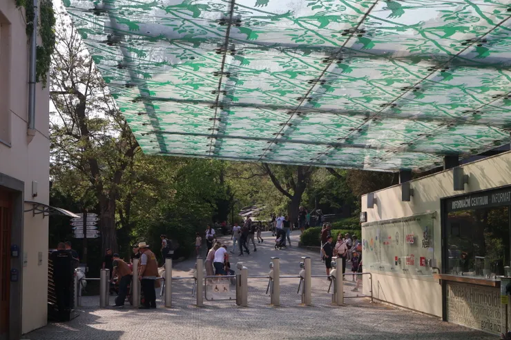 Prague Zoo main entrance 
