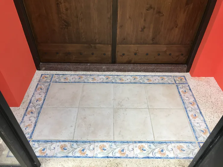 外玄關使用地毯花磚