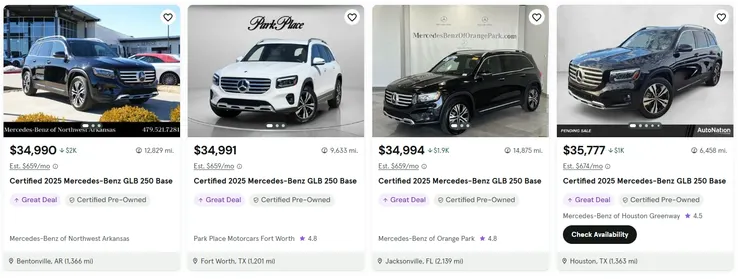 2025 BENZ GLB250價格