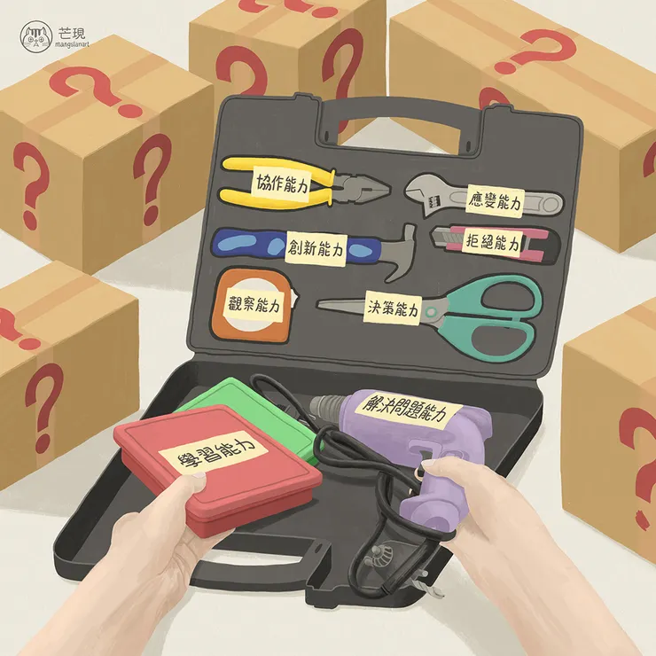 此畫作為芒現繪製的概念插畫【專注在自己的能力】