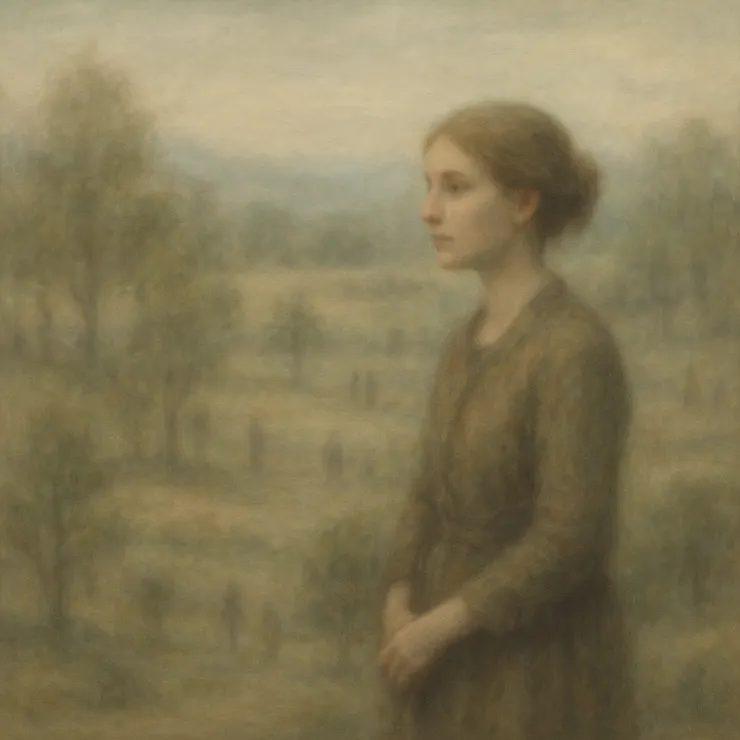 Jane opened her eyes, and the story unfolded. She saw a young boy by the river, waiting for his father's boat.