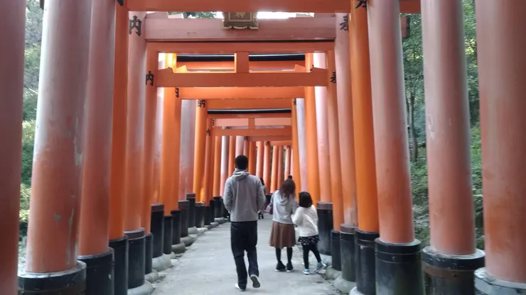 朱紅色的鳥居,朱紅色的意象,是我心中最能代表日本及京都的象徵