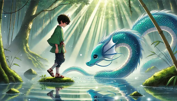 小旭開始模仿清潤的動作。他放慢腳步,隨著地面的起伏調整重心。漸漸地,他找到了平衡,腳步變得輕盈,心情也更加平靜。