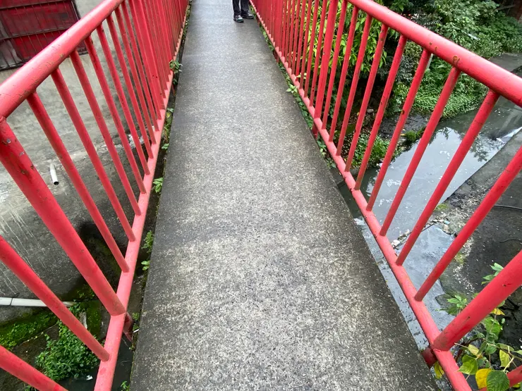 過水橋通過瑠公圳上方