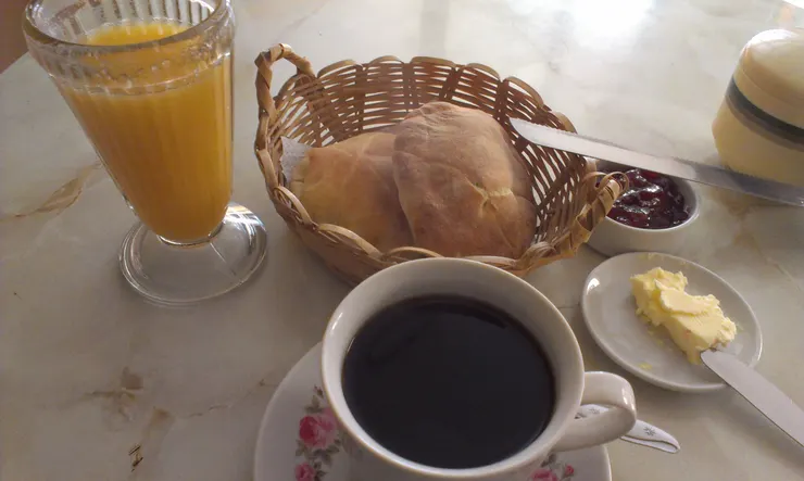 民宿附的簡易早餐