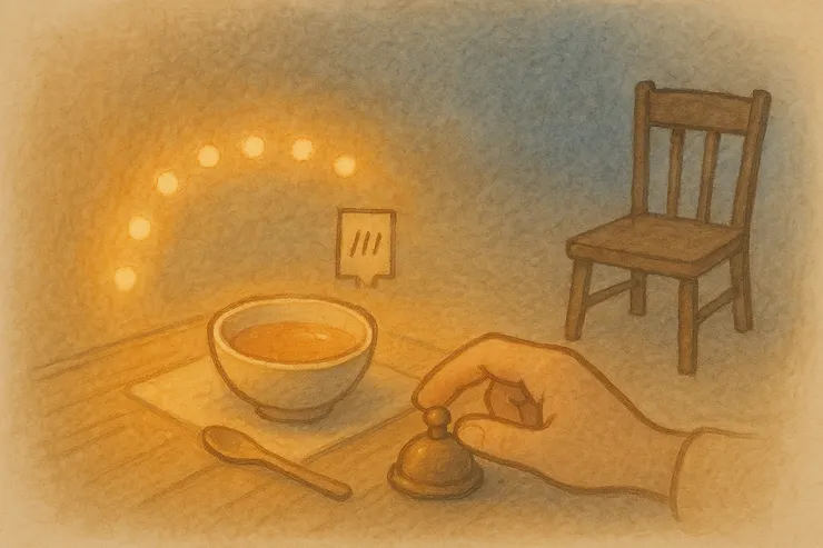 鈴只一下，路已照明。