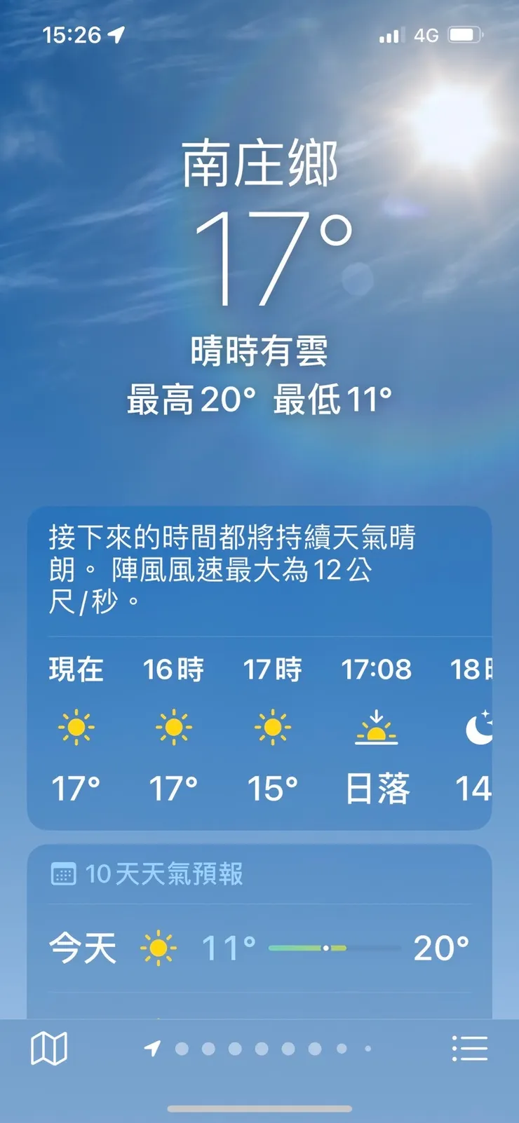 2023.11.18當天氣溫