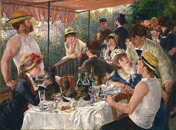Renoir, Luncheon of the Boating Party, 1880-1881 The Phillips Collection