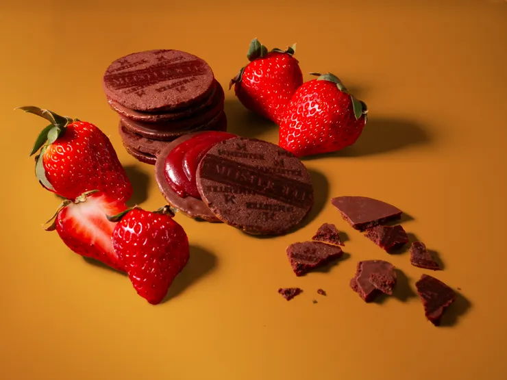 草莓焦糖可可夾心餅乾