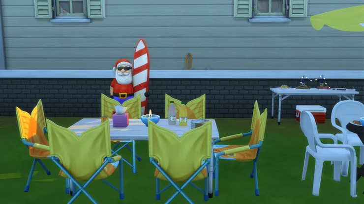 這麼大的後院怎麼可以沒有聖誕裝飾?