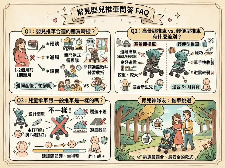 嬰兒推車常見問題FAQ