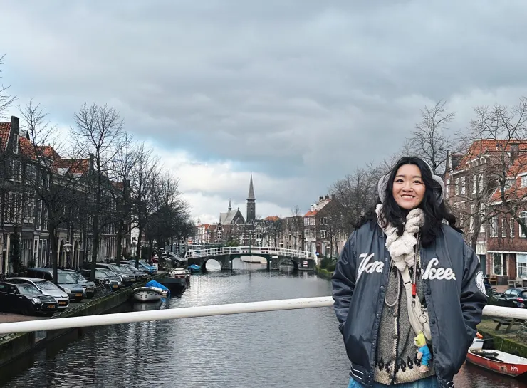 荷蘭城市 Leiden 的運河漫步