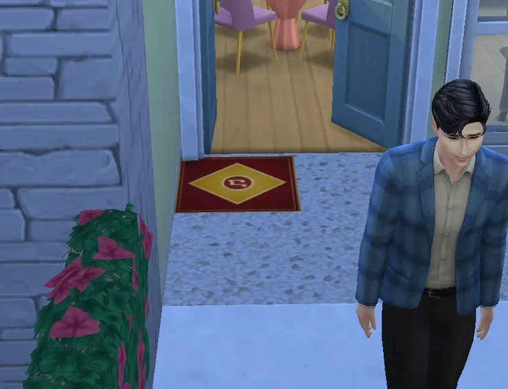 苦笑出門的棣棣...