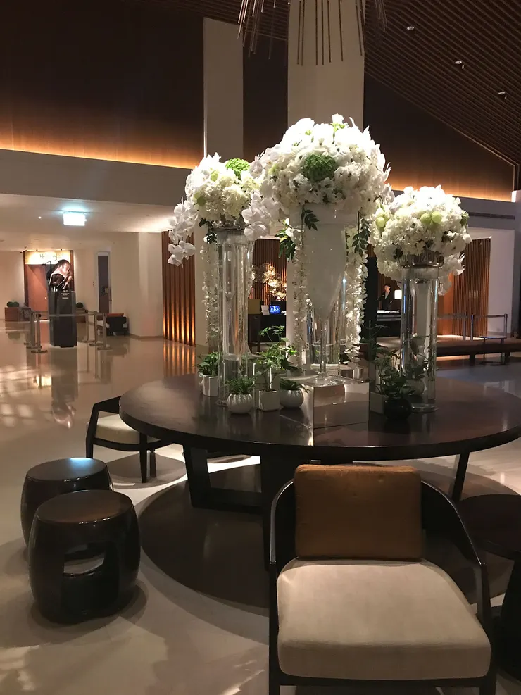  ▲1F大廳 DISPLAY是由鮮花與植物來組成，簡單大方