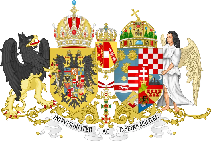 奧匈帝國紋章（1915年-1918年）(來源：維基百科)