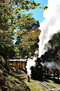 水氣在陽光下閃閃發亮