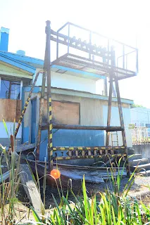 目前還留有軌道連鎖設備遺跡