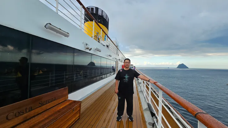 我身後是基隆嶼!