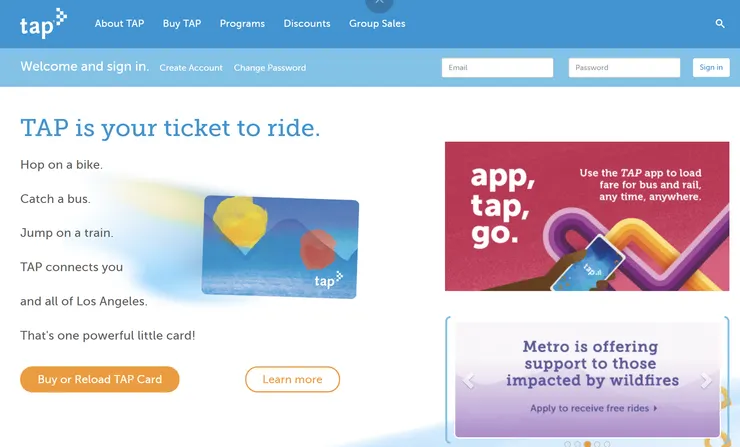 TAP card