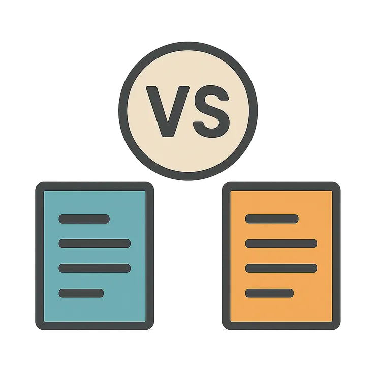 copilot。幫我畫張圖來表示對照、比較這類的概念幫我畫張圖來表示對照、比較這類的概念