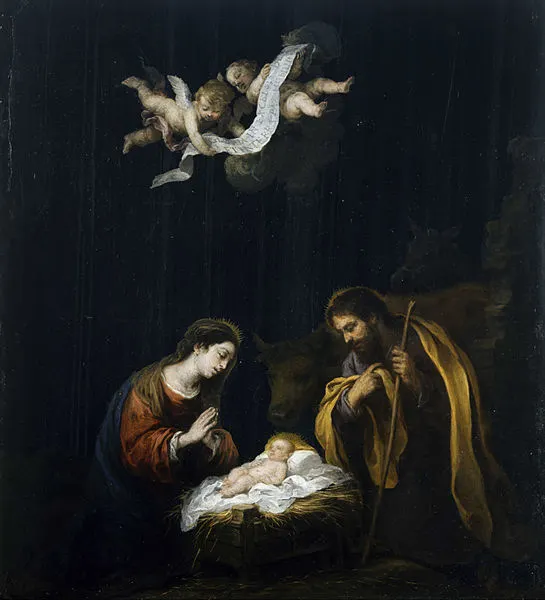 Bartolomé Estebán Murillo, The Nativity, ca. 1665-70, The Museum of Fine Arts, Houston, USA. Bible Hub.
