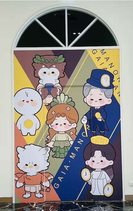 逃生門上的Q版圖