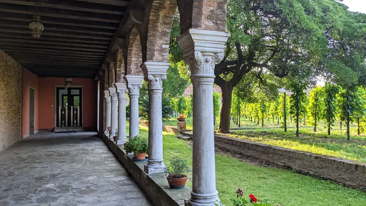 綠油油愉悅能量的果園迴廊