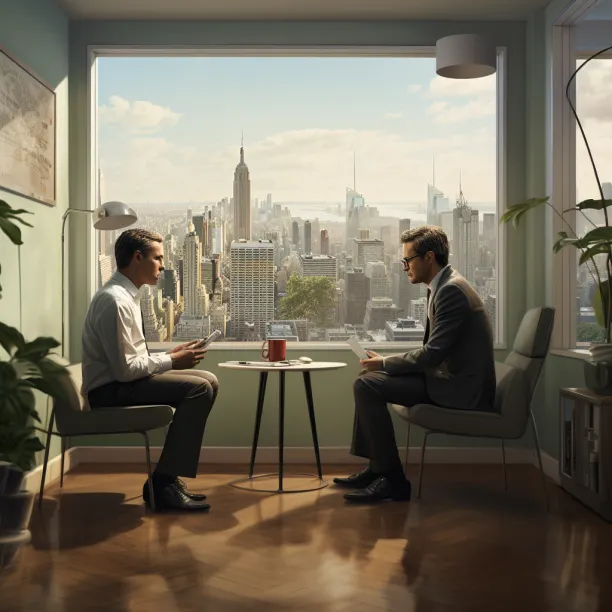 跨國公司正在進行面試 (圖片由Midjourney產生)