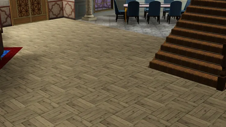 其實我有點不喜歡這種木的顏色，很舊的樣子...但我想屋子看起來明亮點，便用了淺色。