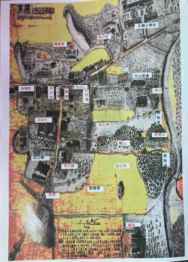 張傳生《木柵1925年秋天》高度環原歷史現場。（圖片來源：顏文魁老師）