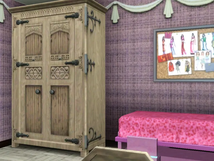 翠兒的房間我花了很多時間！其中一個厬因就是擺放這個衣櫃。