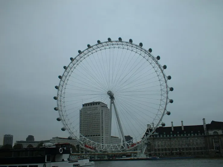陰天的倫敦眼(拍攝於2002/11)