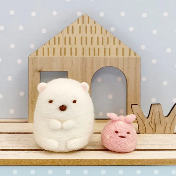 給旁聽同學的交換禮物:角落生物羊毛氈手作包